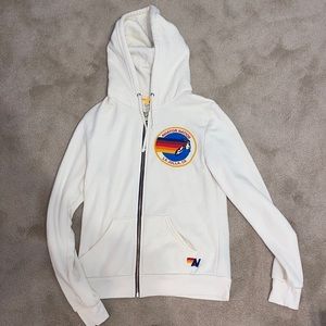 NWOT aviator nation la jolla zip up hoodie